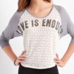 Long sleeve "Love Is Enough" shirt